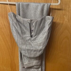 Meshki Silver Glitter Top and Pants